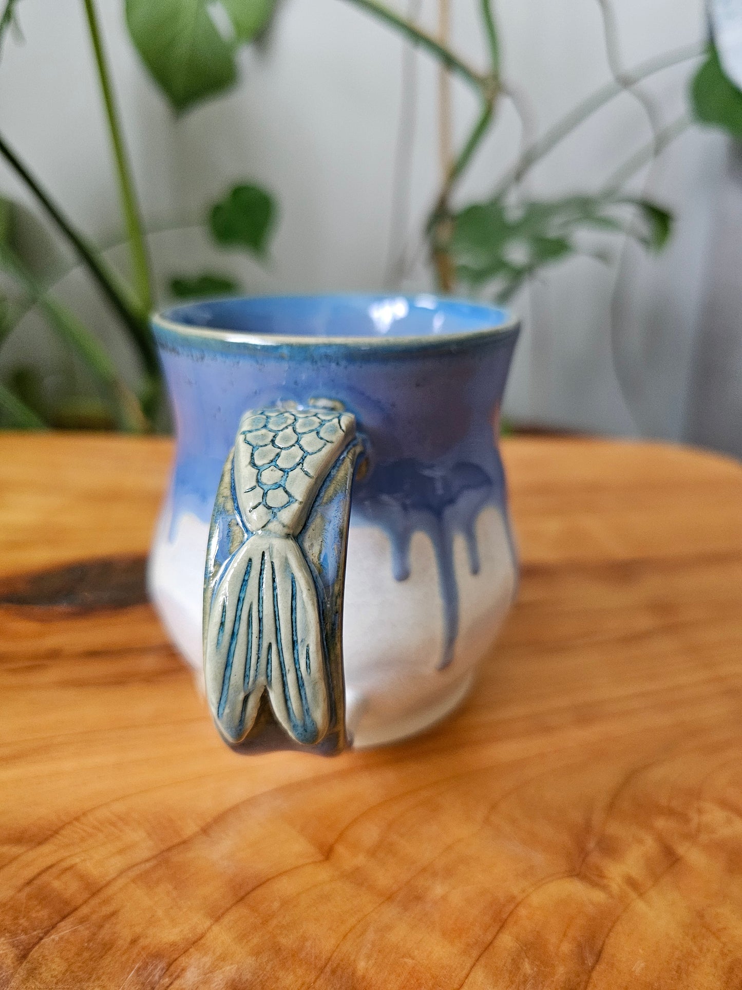 Drippy Blue Mermaid Mug