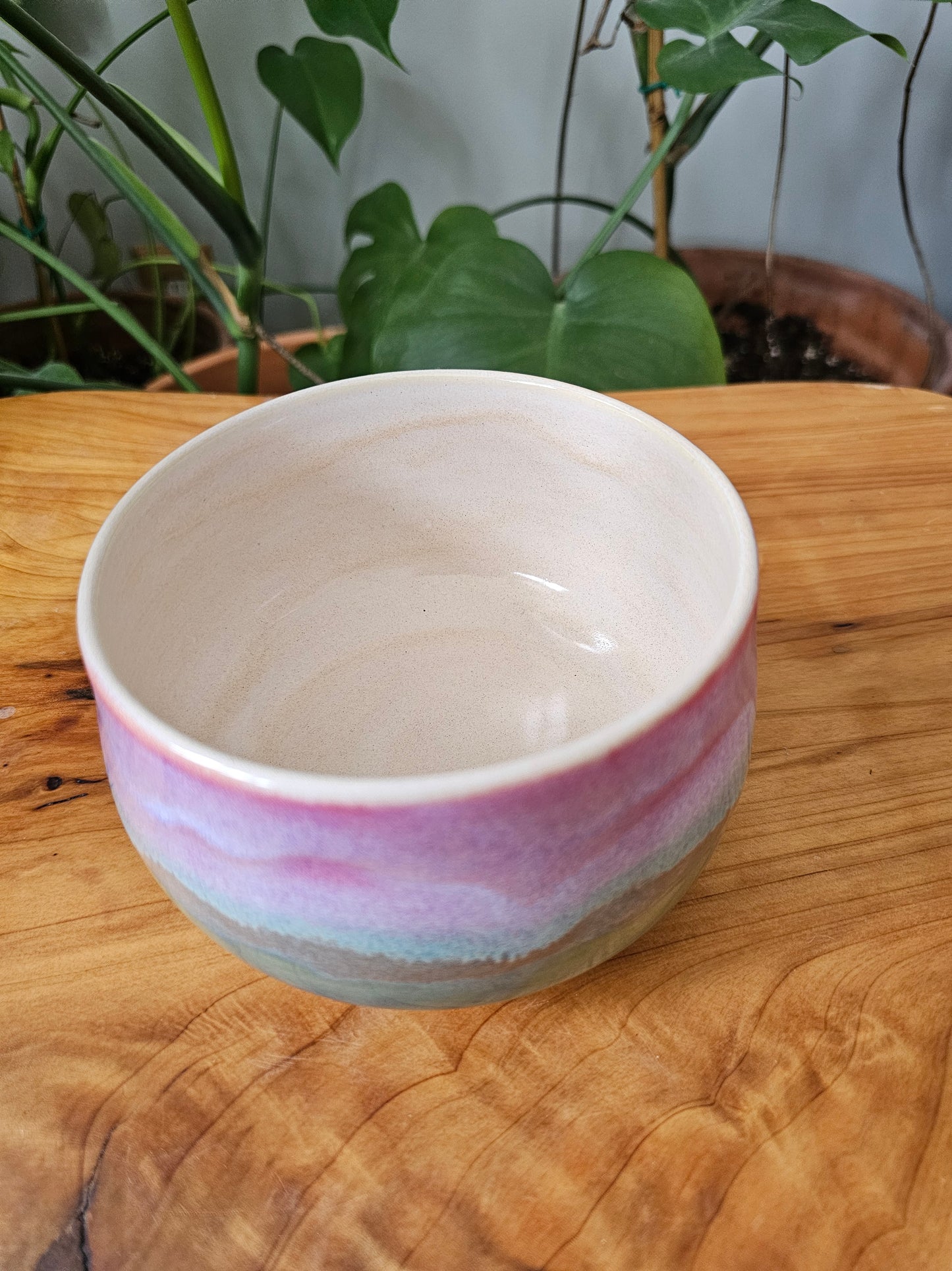 Raspberry Seafoam Bowl